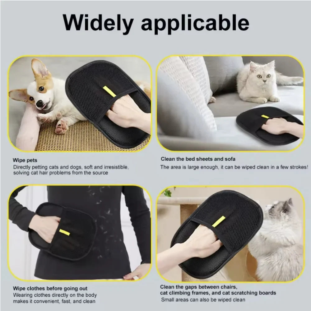 Pet Grooming equipment Gloves Deshedding Glove pet hair remover glove for Dog Cat Rabbit Accessories with Long/Short/Curly Hair