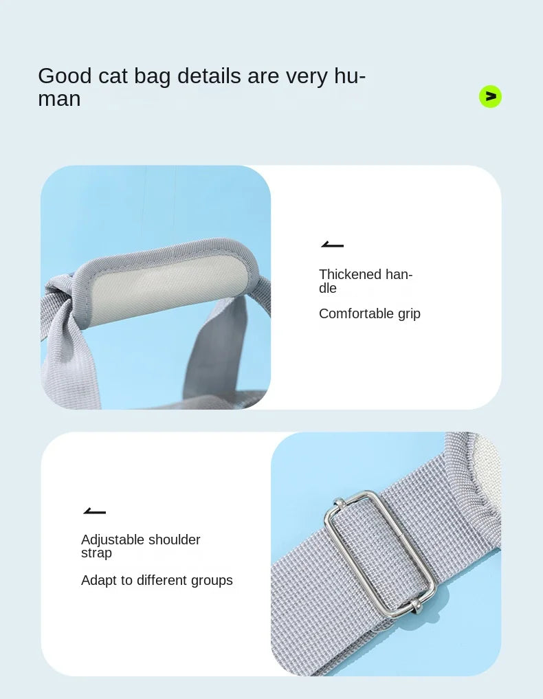 Pet Outing Portable Cat Dogs Handbag Summer Breathable Carrier Travel Puppy Kitten Single Shoulder Bag Pet Carrying Bag Supplie