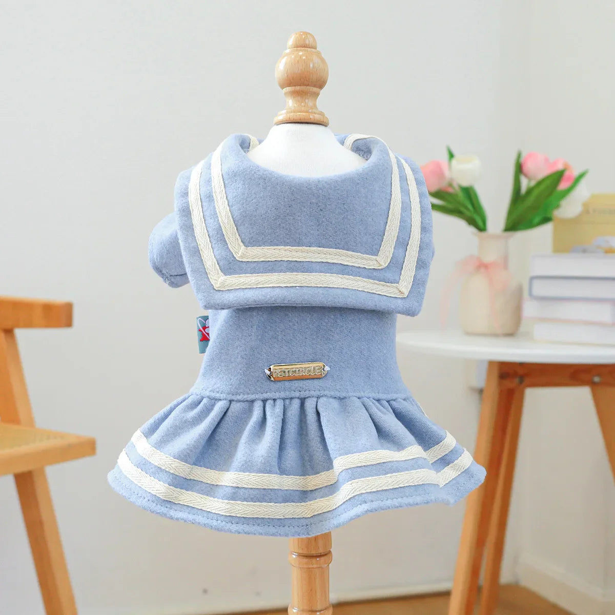 Pet Dress, Dog Cat Fur Coat, Autumn and Winter Warm Princess Dress Cute Thick Dress Dog Dresses for Small Dogs Puppy