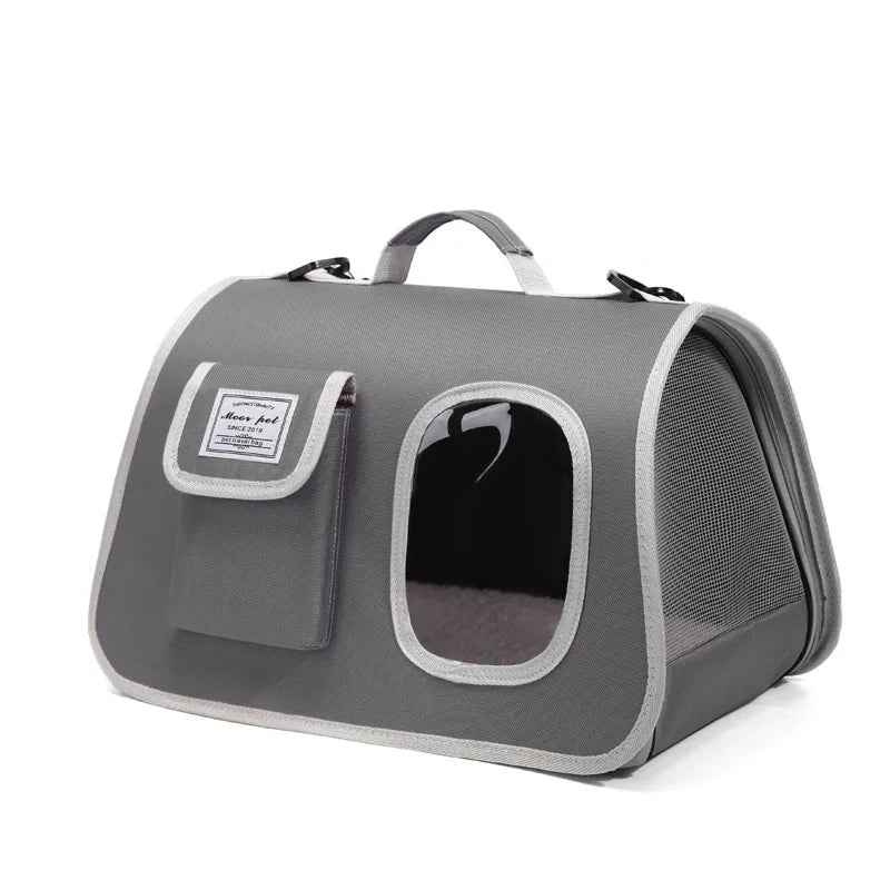 Portable Pet Carrier Bag for Small Dogs Cats Outdoor Foldable Cat Bag  Mesh Breathable Cat Shoulder Bag Kitten Carrying Bag
