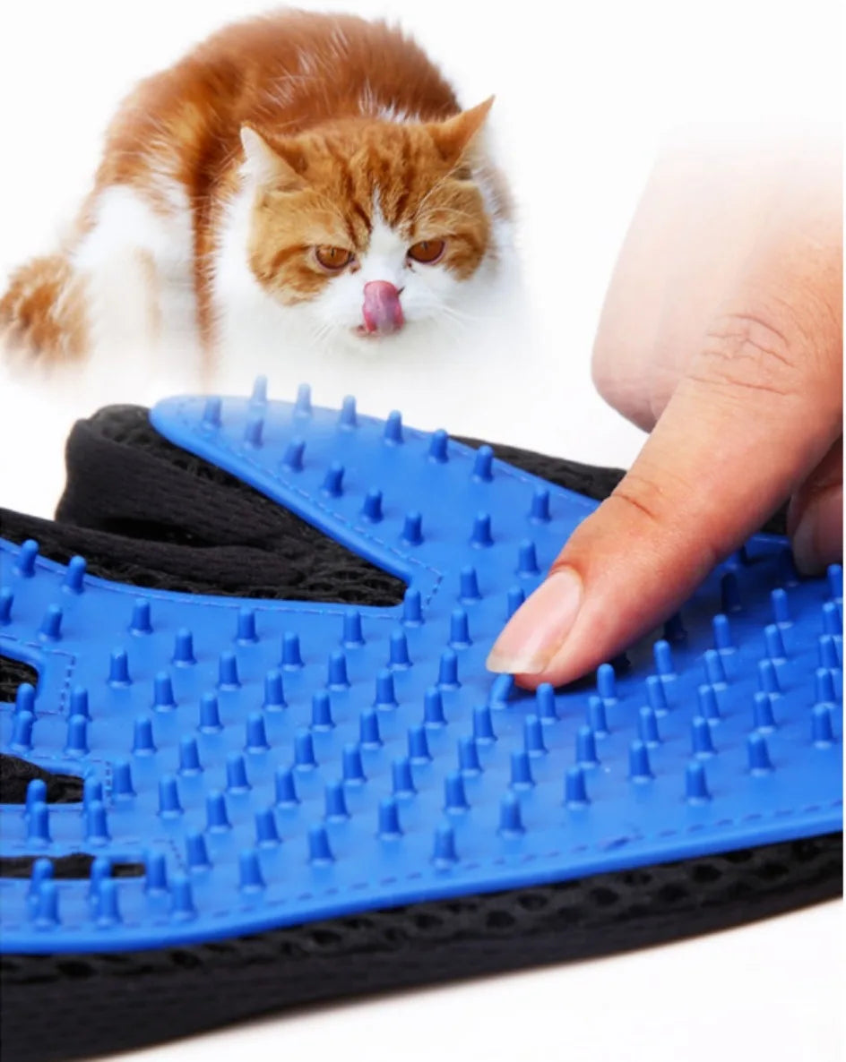 1pc Pet Cat and Dog Grooming Cleaning Brush Gloves, Depilatory Gloves, Animal Bathing, Dog Comb Effective Removal Back Massage