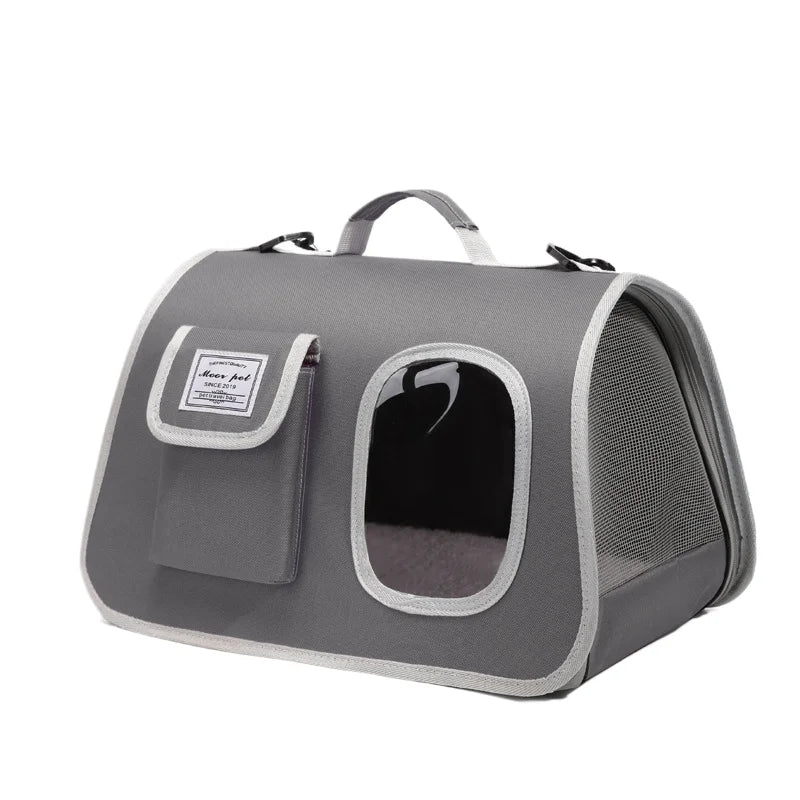 Portable Pet Carrier Bag for Small Dogs Cats Outdoor Foldable Cat Bag  Mesh Breathable Cat Shoulder Bag Kitten Carrying Bag
