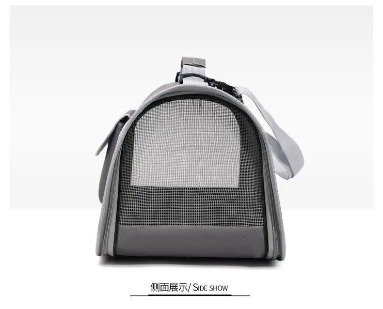 Portable Pet Carrier Bag for Small Dogs Cats Outdoor Foldable Cat Bag  Mesh Breathable Cat Shoulder Bag Kitten Carrying Bag