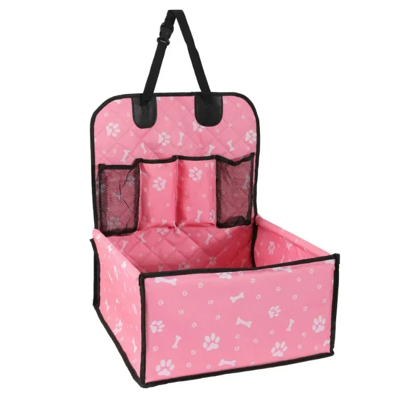 Pet car bag, portable pet pad for cats and dogs to store when going out, foldable, large-capacity cat and dog car carrying pad