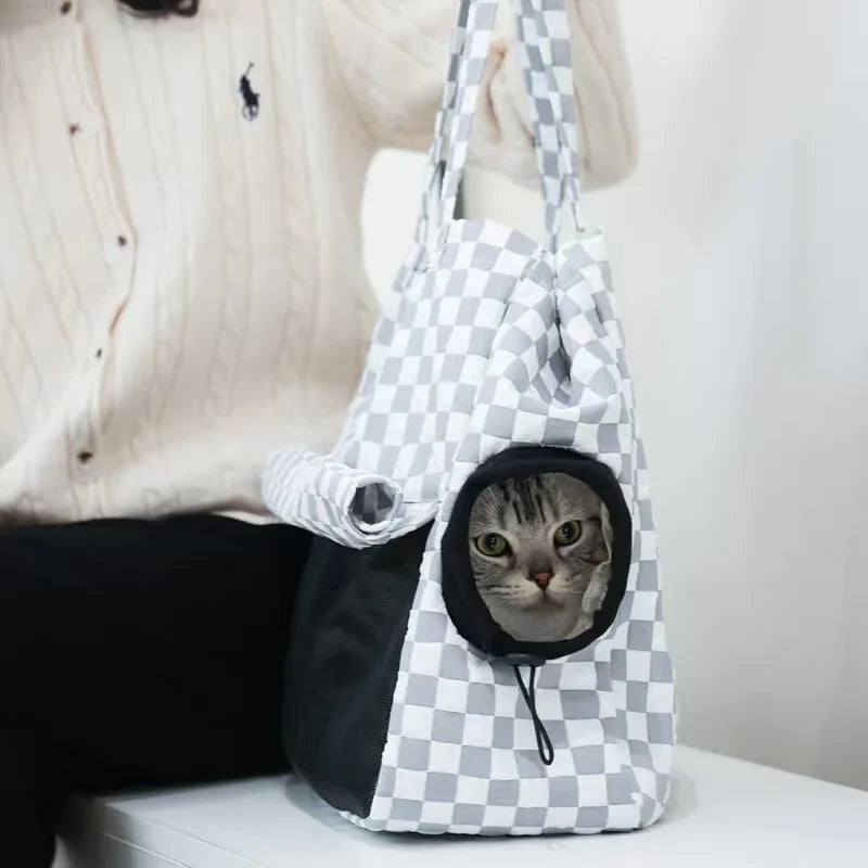 Pet Cat Carrying Bag Cat Travel Shoulder Backpack Pet Portable Windproof Backpack Can Be Exposed Bag