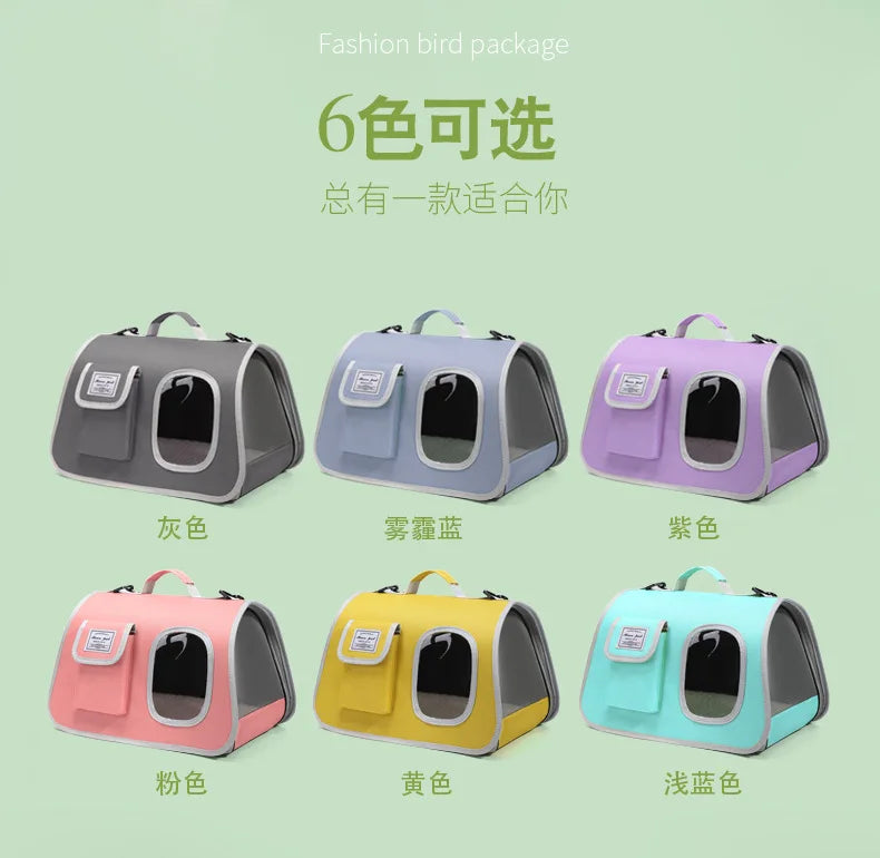 Portable Pet Carrier Bag for Small Dogs Cats Outdoor Foldable Cat Bag  Mesh Breathable Cat Shoulder Bag Kitten Carrying Bag