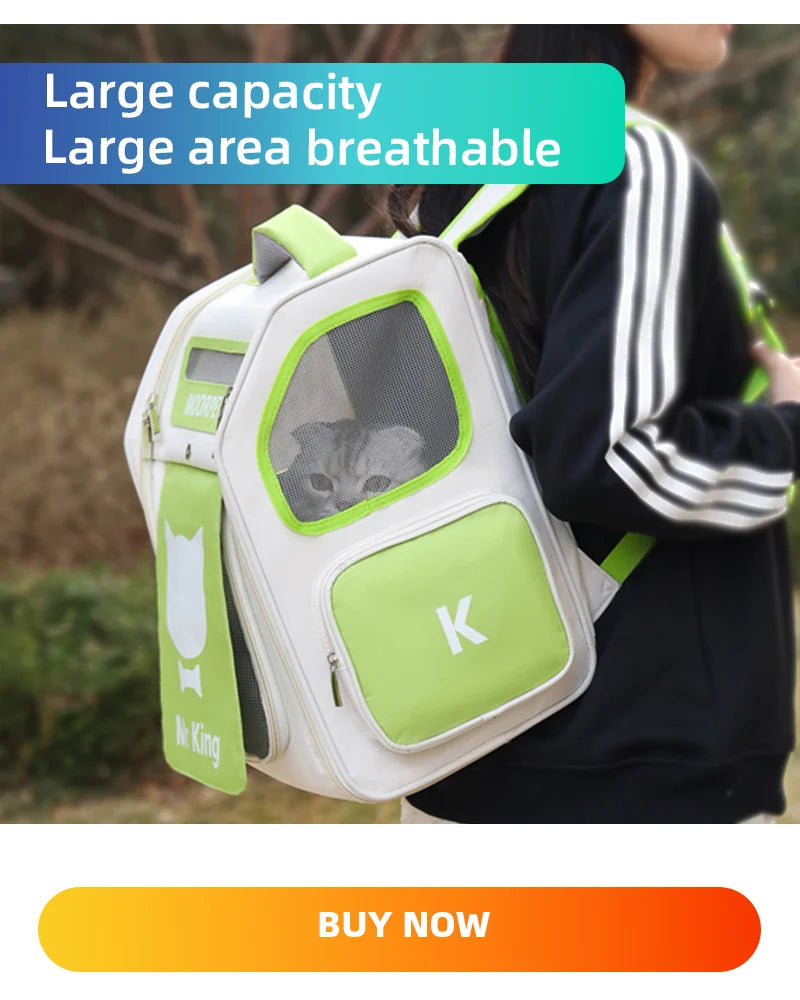 Portable Pet Carrier Bag for Small Dogs Cats Outdoor Foldable Cat Bag  Mesh Breathable Cat Shoulder Bag Kitten Carrying Bag