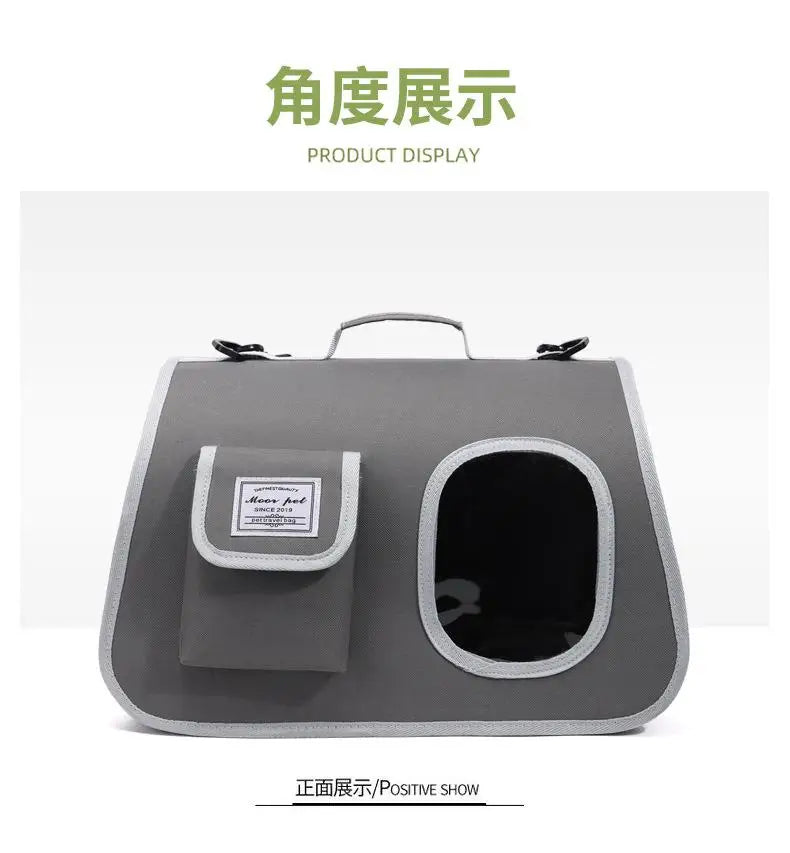 Portable Pet Carrier Bag for Small Dogs Cats Outdoor Foldable Cat Bag  Mesh Breathable Cat Shoulder Bag Kitten Carrying Bag