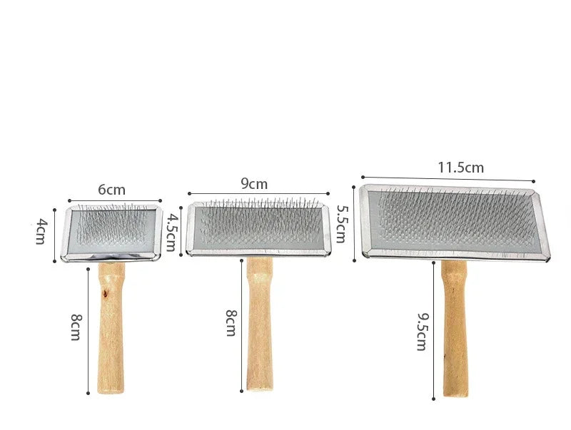 Pet Cat and Dog Grooming Supplies: Hair Remover Brush, Wood Combs, Flea Comb for Shedding